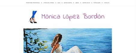Diseño Web para Mónica López, escritora